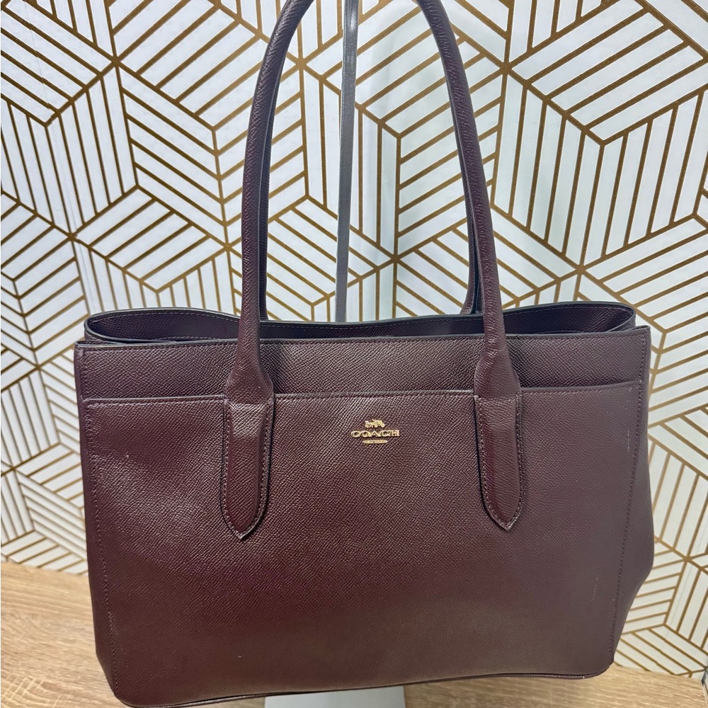 Coach Mahogany Leather Tote